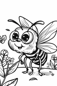 coloriage abeille