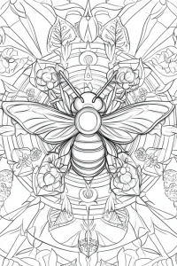 coloriage abeille