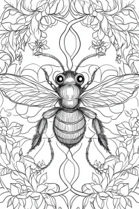 coloriage abeille