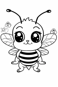 coloriage abeille maternelle