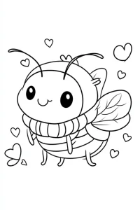 coloriage abeille maternelle