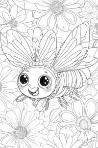 coloriage abeille maternelle