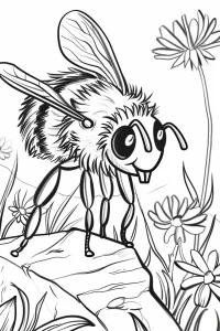 coloriage abeilles