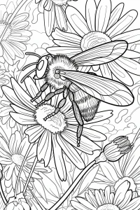 coloriage abeilles