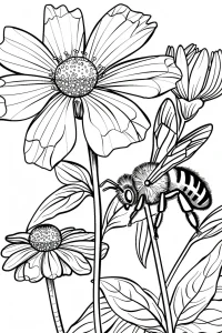 coloriage abeilles