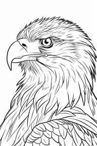 coloriage aigle