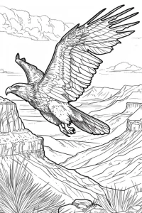 coloriage aigle royal