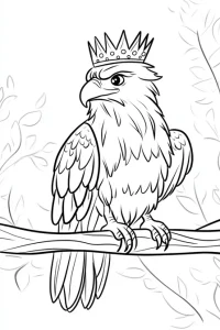 coloriage aigle royal