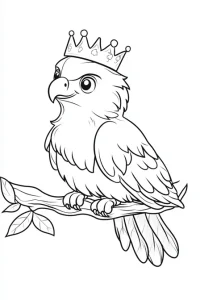 coloriage aigle royal