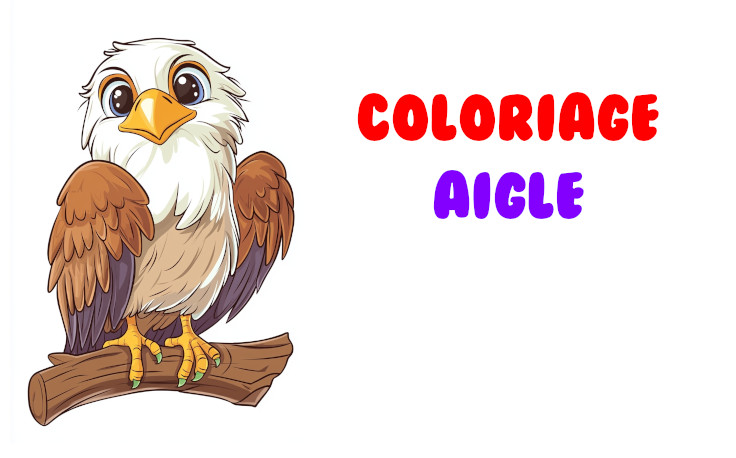 coloriage aigle