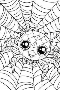 coloriage araignee halloween