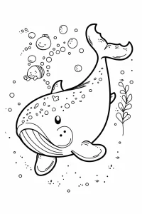 coloriage baleine