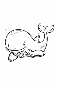 coloriage baleine a imprimer