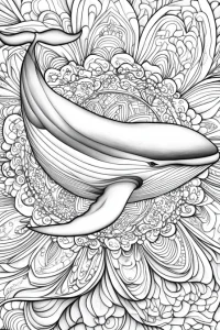 coloriage baleine a imprimer