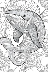 coloriage baleine à imprimer