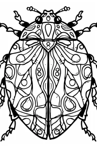 coloriage coccinelle mandala