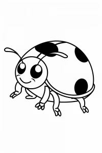 coloriage coccinelle maternelle