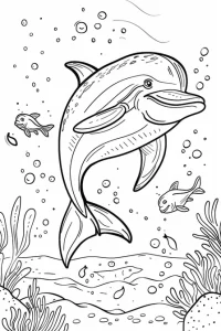 coloriage dauphin