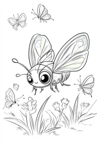 coloriage maternelle abeille