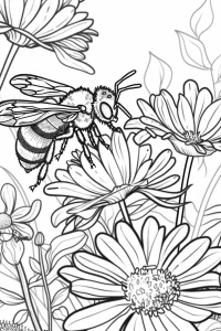 coloriage abeilles