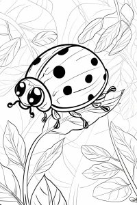 coloriages coccinelle